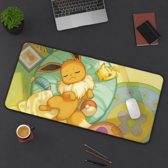 Discover eevee mouse pad PKM Mouse Pad Desk Mat , Gaming Mouse Pad, Home Office Decor, Cute Gift for Fans, Anime Desk Accessory