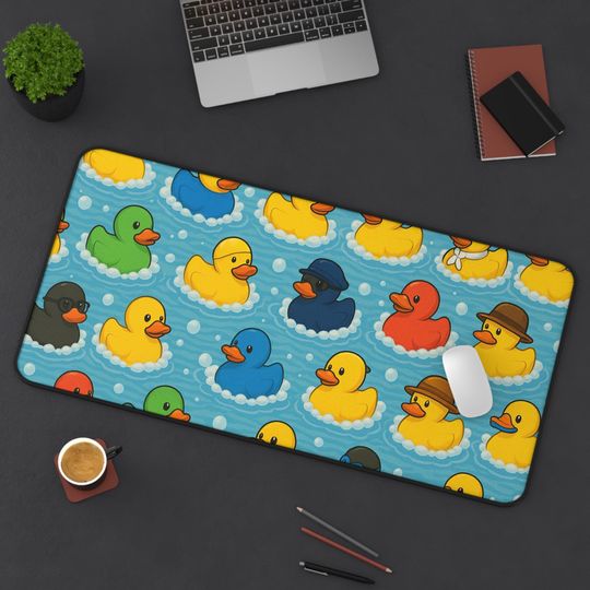 Discover Rubber Duck Mouse Pad - Cute Desk Mat for Office, Home, and School