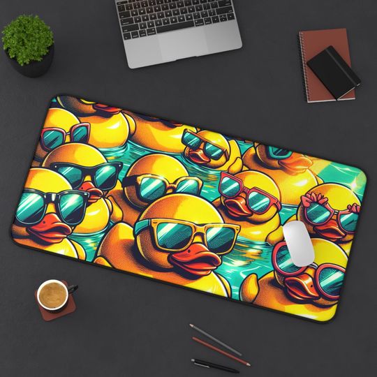 Discover Rubber Duck Mouse Pad, Cute Desk Mat for Gaming and Office Decor
