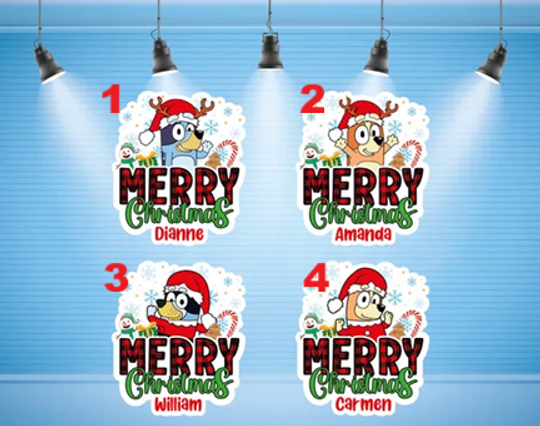 BlueyDad and Friends Christmas Cruise Adoorable Door magnets