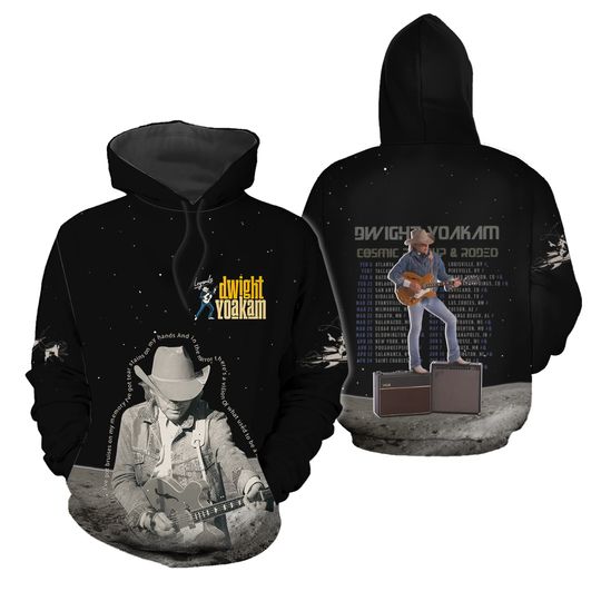 Dwight Yoakam Cosmic Roundup & Rodeo Tour 2025 Hoodie 3D