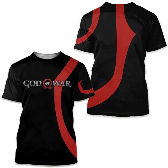 God Of War Kratos Sony Playstation 3d Printed T-shirt