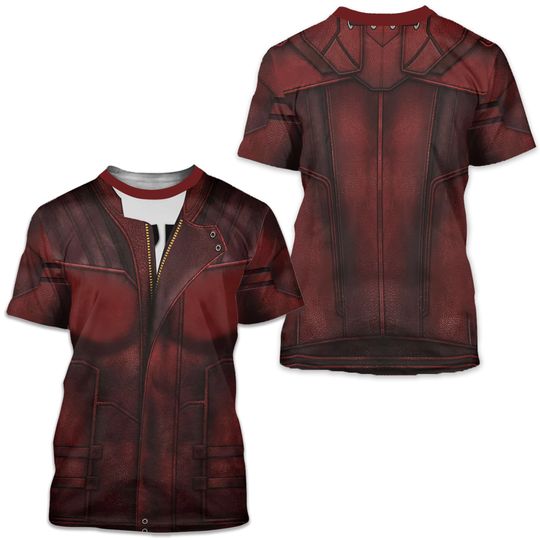 Guardian Of The Galaxy 3D Costume Shirt, Peter Quill Cosplay Costume Shirt, Halloween 3D Cosplay Outfit, Movie Character All Over Print