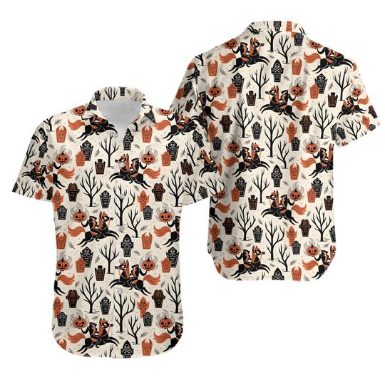 Headless Horseman Halloween Hawaiian Shirt