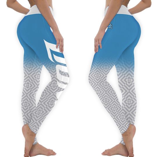 football Detroit Lions Gradient Print Leggings Women's