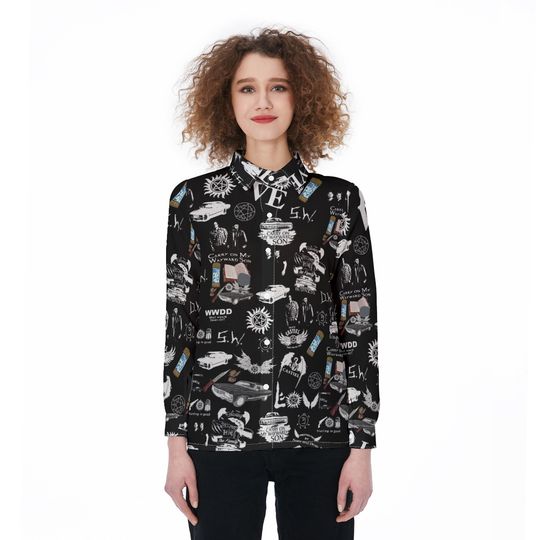 Supernatural Blouse Shirt, Supernatural Shirt, Winchester Brothers Shirt, Supernatural Gift, Gift For Women, Supernatural Shirt Women