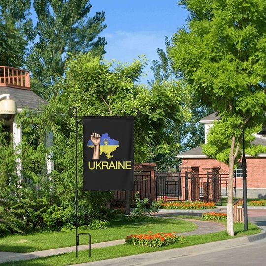 Pray For Ukraine Double Sided Rustic Farmland Yard Lawn Garden Flag