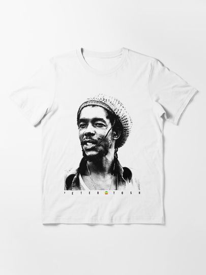 Peter Tosh Reggae BS head (white) Essential T-Shirt