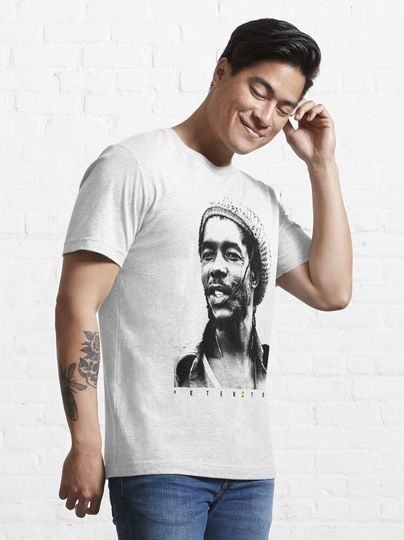 Peter Tosh Reggae BS head (white) Essential T-Shirt