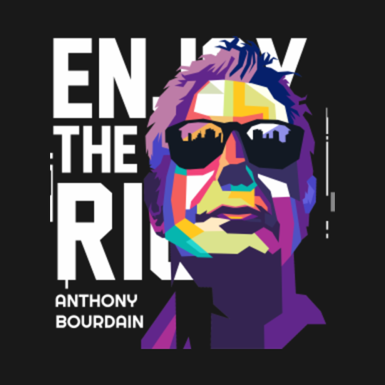 Bourdain pop art - Anthony Bourdain - T-Shirt