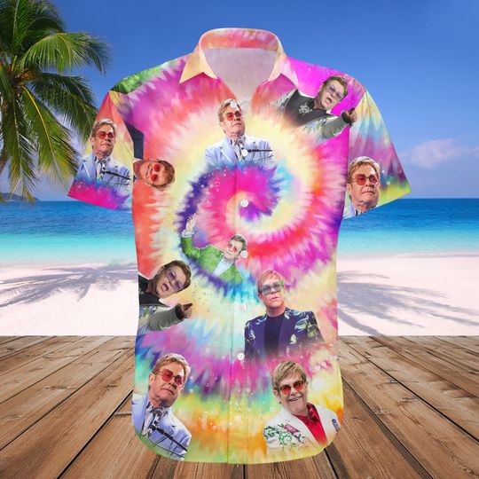 Elton John On Stage Hawaiian Shirt