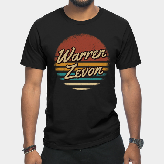 Warren Zevon Retro Style - Warren Zevon - T-Shirt