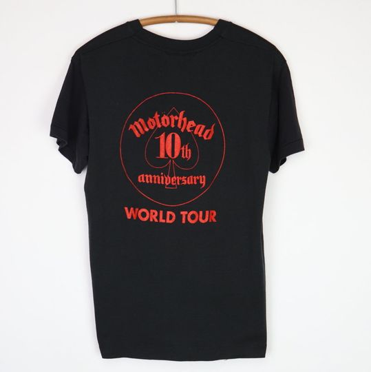 vintage 1985 Motorhead 10th Anniversary World Tour Shirt