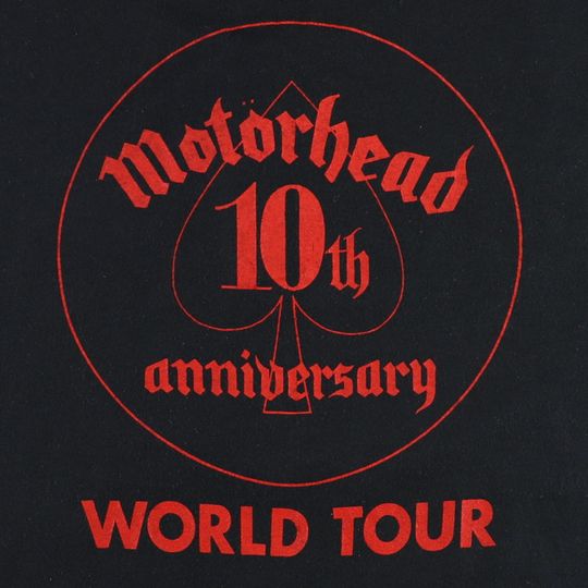 vintage 1985 Motorhead 10th Anniversary World Tour Shirt