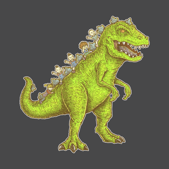 DINO PARENTHOOD - REPTAR - Dinosaurs - T-Shirt