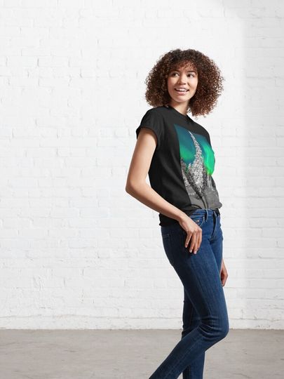 Northern Lights, Aurora Borealis Arctic Winter Alaska Classic T-Shirt