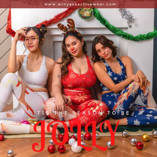 Winyasa Winter ruby reindeer bra