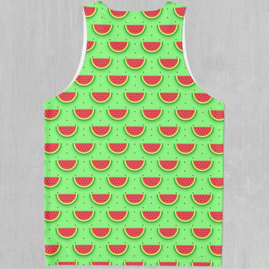 Watermelon Pattern Men's Tank Top Muscle Sleeveless Shirt