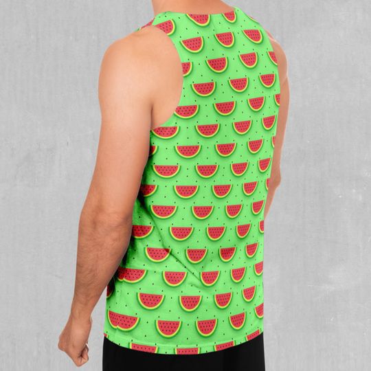 Watermelon Pattern Men's Tank Top Muscle Sleeveless Shirt