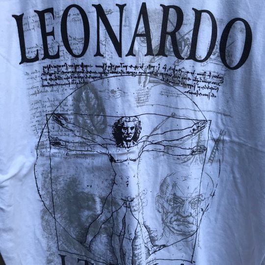 Vintage LEONARDO DA VINCI art tee