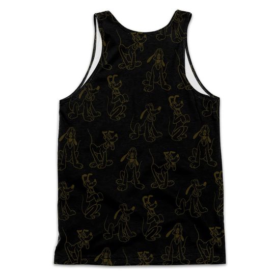 Pluto Dog Google Funny Quote Black Disney Cartoon 3D Tank Top