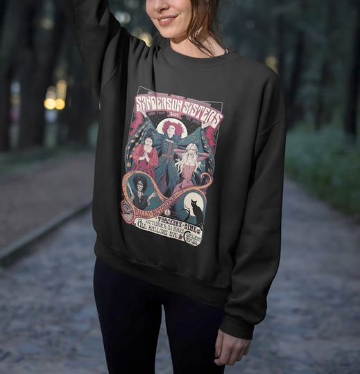 Halloween Hocus Pocus Sweatshirt, Sanderson Sisters