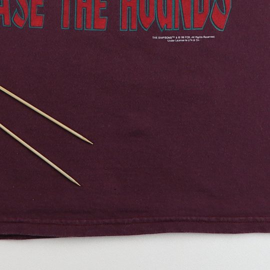 vintage 1999 The Simpsons C.M. Burns Release The Hounds Shirt