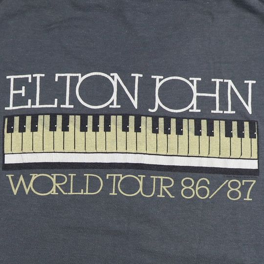 vintage 1986 Elton John World Tour Shirt