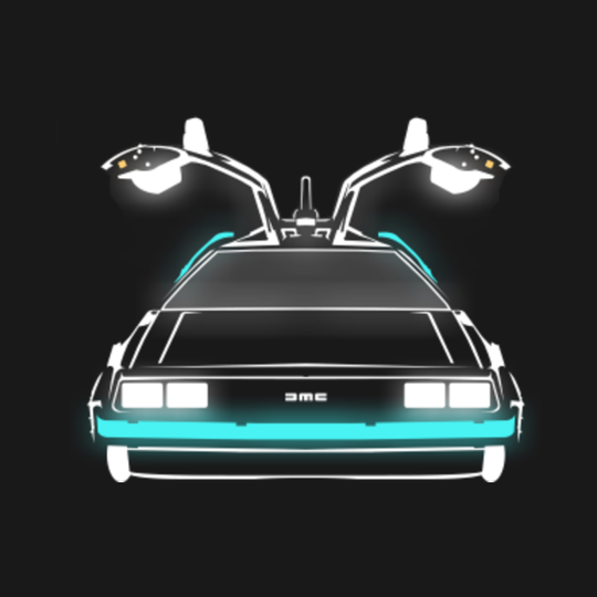 Delorean neon - Delorean - T-Shirt