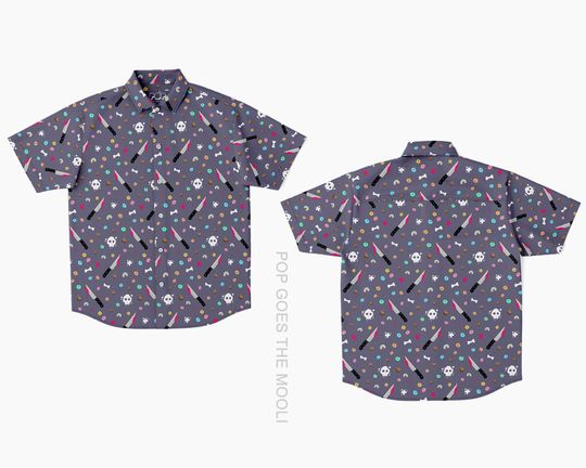 cereal killer Novelty Button Down Up Shirt - Funny Pun Hawaiian
