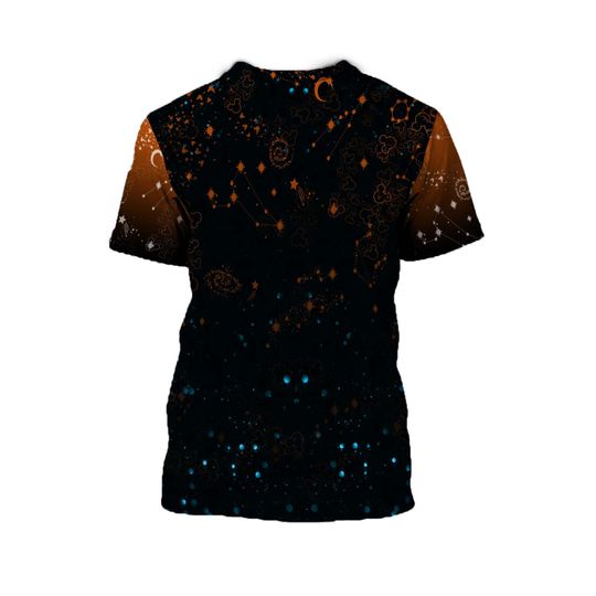 Goofy Dog Quotes Orange Black Pattern Disney Cartoon T-shirts