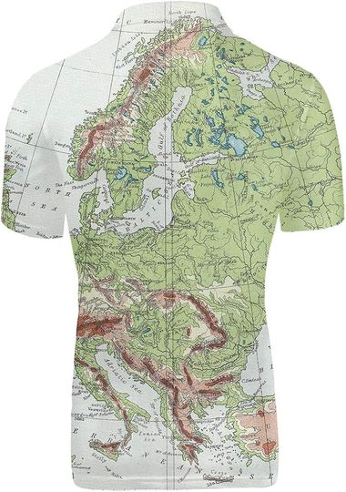 Sleevee Map Polo T-Shirts