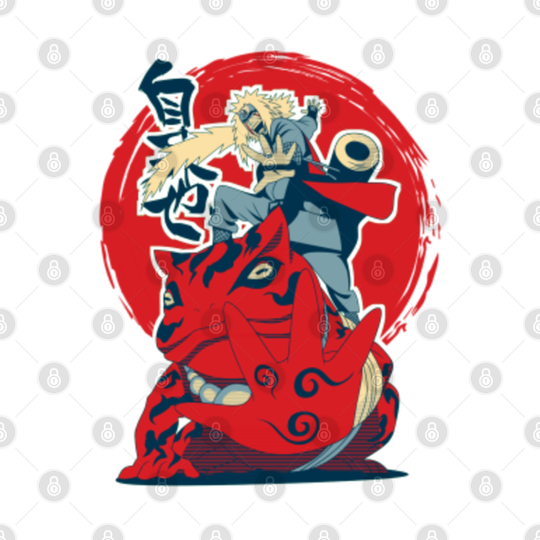 Jiraiya Gamabunta Japanese - Jiraiya - T-Shirt