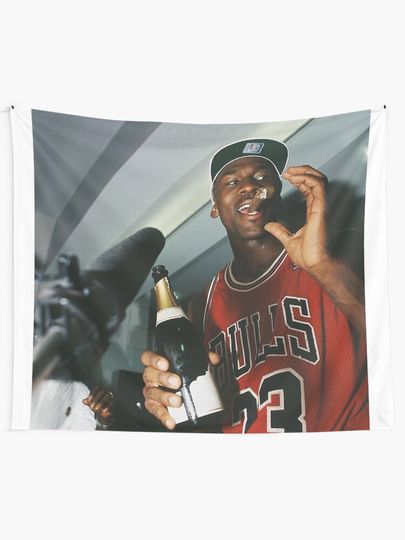Michael Jordan Smoking  cigar Tapestry