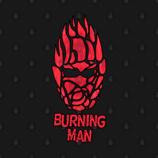 Burning Man (Red) - Burning Man - T-Shirt