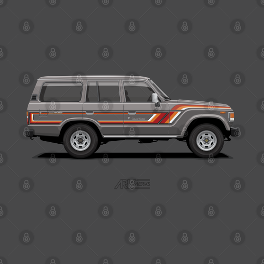 Land Cruiser 60 Grey - Land Cruiser - T-Shirt