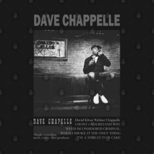 dave chappelle on stage - Dave Chappelle - T-Shirt