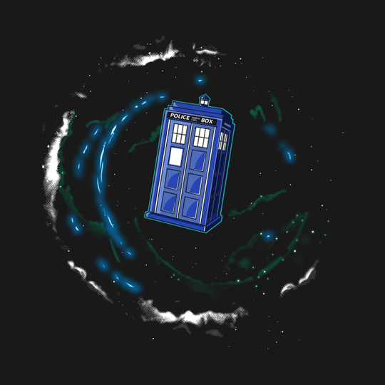 Space and Time and the Universe - Tardis - T-Shirt