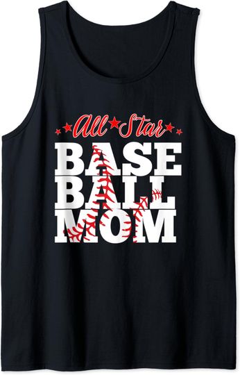 All Star Baseball Mom Tank Top