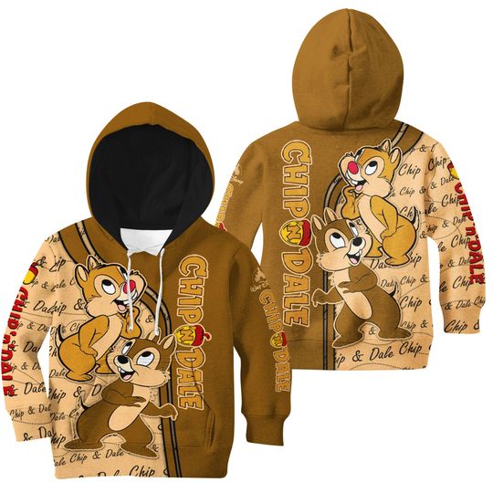 Chip And Dale Chipmunk | Disney 3D Hoodie