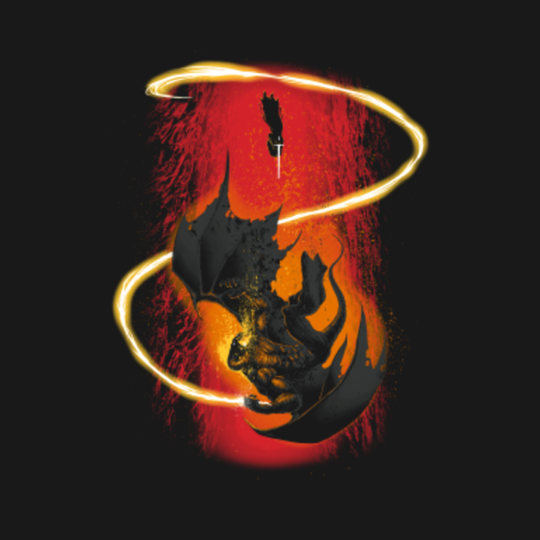 The Wizard vs The Demon - Gandalf - T-Shirt