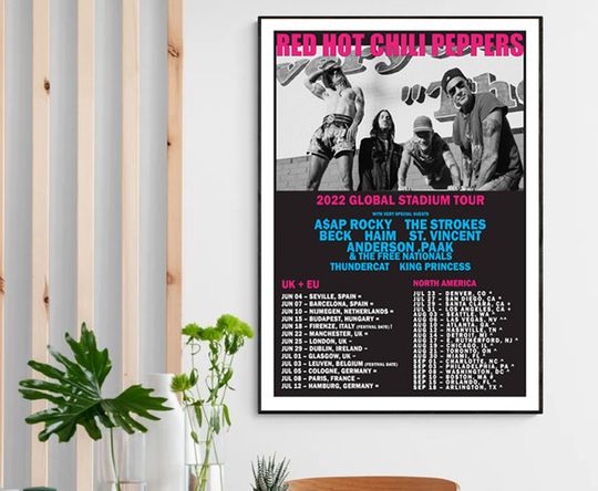 Red Hot Chili Peppers Tour 2022 Poster
