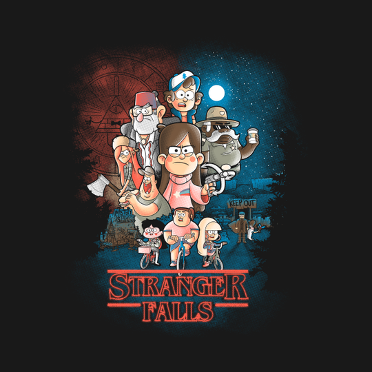 Stranger falls - Gravity Falls - T-Shirt