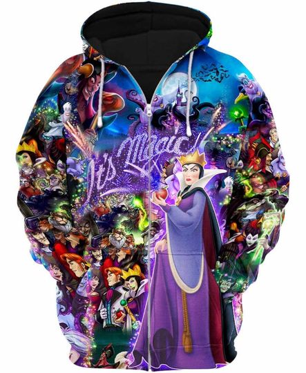Maleficent Villains Magical Glitter | Disney 3D Hoodie