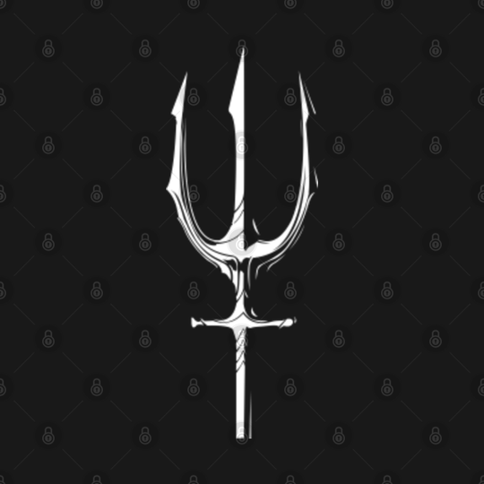 Aquaman Trident - White - Aquaman - T-Shirt