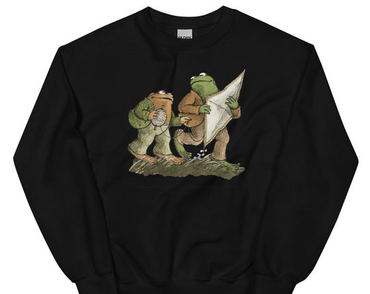 Frog and Toad Fly a Kite Sweatshirt, Frog and Toad Sweater, Frog and Toad