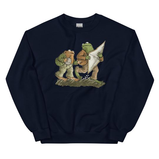 Frog and Toad Fly a Kite Sweatshirt, Frog and Toad Sweater, Frog and Toad