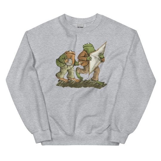 Frog and Toad Fly a Kite Sweatshirt, Frog and Toad Sweater, Frog and Toad