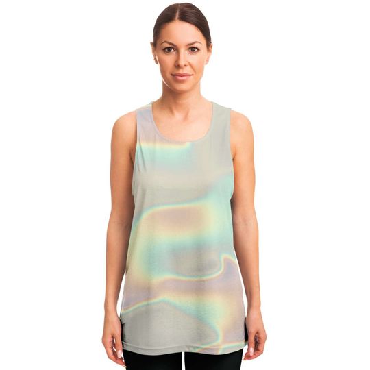 Ombre Holographic Cloud 3D Tank Top