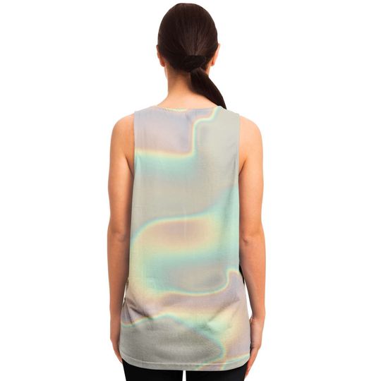 Ombre Holographic Cloud 3D Tank Top